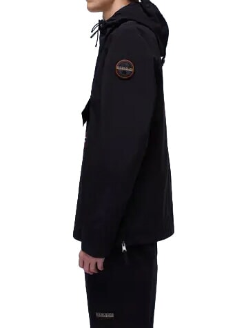 RAINFOREST M SUM 3 Giacca con cappuccio e tasca frontale black 041 - Giacche Uomo