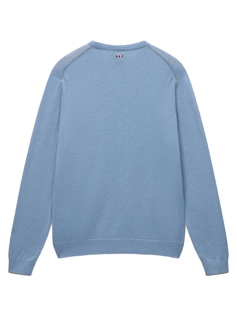 DAMAVAND Maglione in lana faded denim - Maglie Uomo