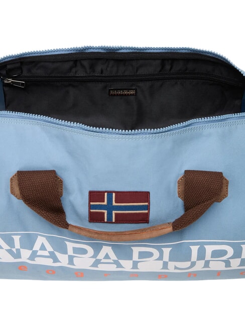 BERING Borsone con tracolla faded denim - Borsoni