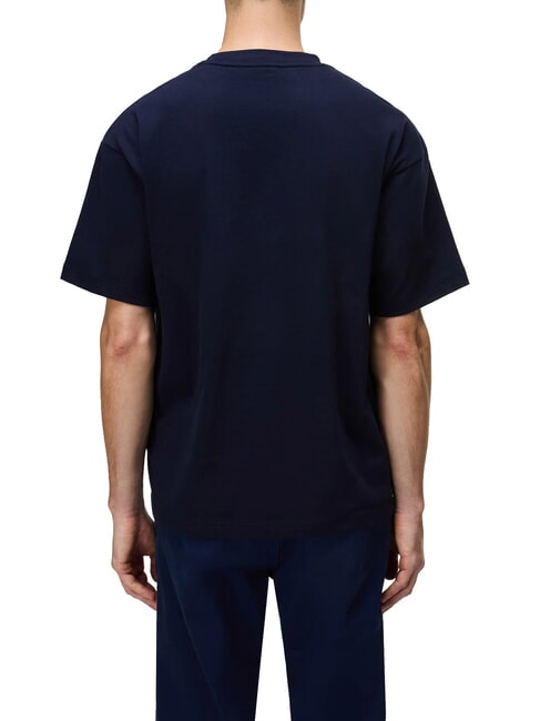S-ELEVATED LOGO SS T-Shirt in cotone blu marine - T-shirt Uomo
