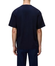 NAPAPIJRI S-ELEVATED LOGO SS T-Shirt in cotone blu marine - T-shirt Uomo - 2