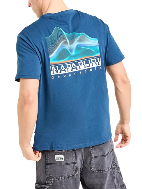 S-RORVIK SS T-Shirt in cotone blue moonlit - T-shirt Uomo
