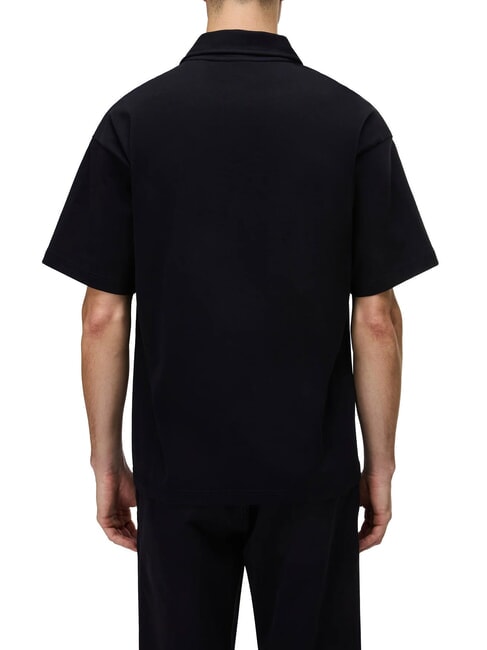E-ELEVATED LOGO SS Polo in cotone black beauty - Polo Uomo