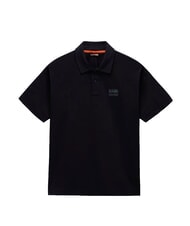 NAPAPIJRI E-ELEVATED LOGO SS Polo in cotone black beauty - Polo Uomo - 3