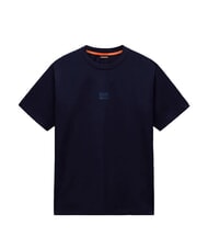 NAPAPIJRI S-ELEVATED LOGO SS T-Shirt in cotone blu marine - T-shirt Uomo - 3