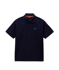 NAPAPIJRI E-ELEVATED LOGO SS Polo in cotone blu marine - Polo Uomo - 3
