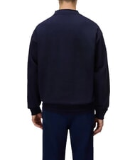 NAPAPIJRI B-ELEVATED LOGO C Felpa in cotone blu marine - Felpe Uomo - 2