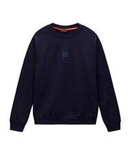NAPAPIJRI B-ELEVATED LOGO C Felpa in cotone blu marine - Felpe Uomo - 3