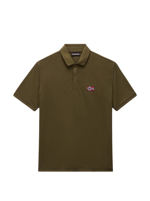 EBEA 3 Polo in cotone dark olive - Polo Uomo