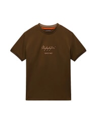NAPAPIJRI S-BARYTE SS T-Shirt in cotone dark olive - T-shirt e Top Donna - 3