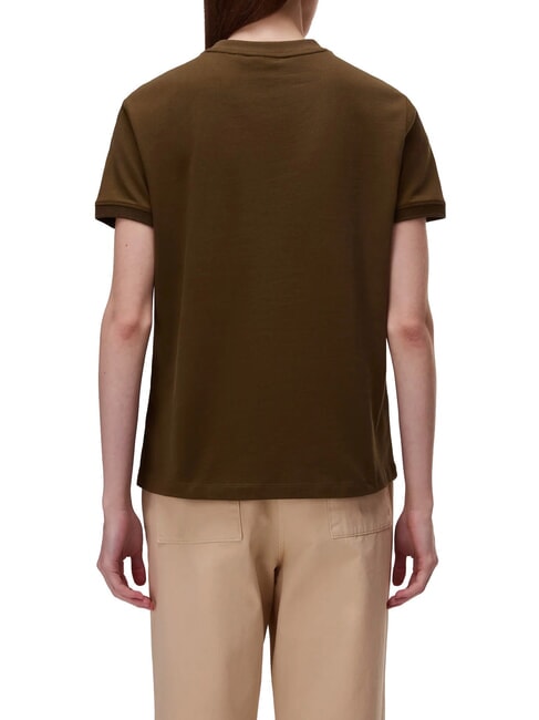 S-BARYTE SS T-Shirt in cotone dark olive - T-shirt e Top Donna