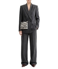 GIANNI CHIARINI HERMY Pochette in cavallino zebra bianco-nero - Borse Donna - 2