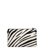GIANNI CHIARINI HERMY Pochette in cavallino zebra bianco-nero - Borse Donna - 3
