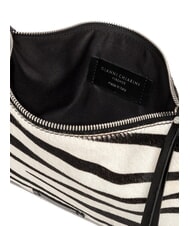 GIANNI CHIARINI HERMY Pochette in cavallino zebra bianco-nero - Borse Donna - 4