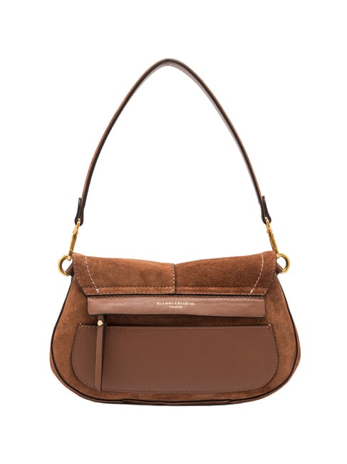 HELENA ROUND Borsa a tracolla in pelle cognac - Borse Donna