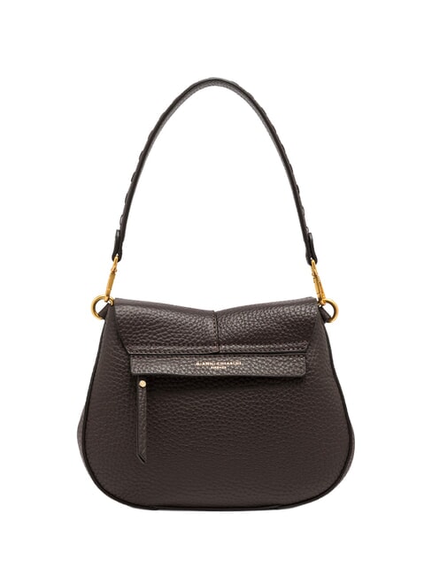 HELENA ROUND Borsa a spalla in pelle, con tracolla espresso - Borse Donna