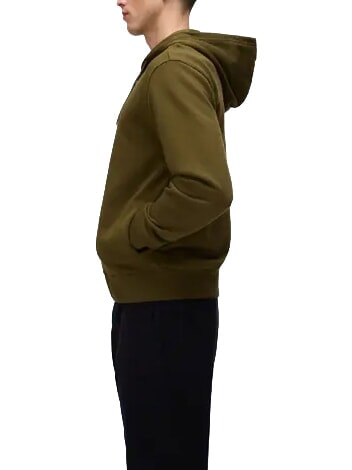BALIS Felpa full zip dark olive - Felpe Uomo