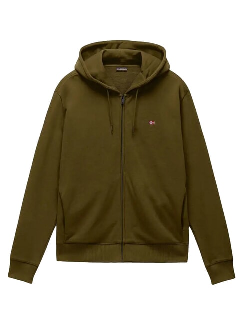 BALIS Felpa full zip dark olive - Felpe Uomo