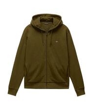 NAPAPIJRI BALIS Felpa full zip dark olive - Felpe Uomo - 5