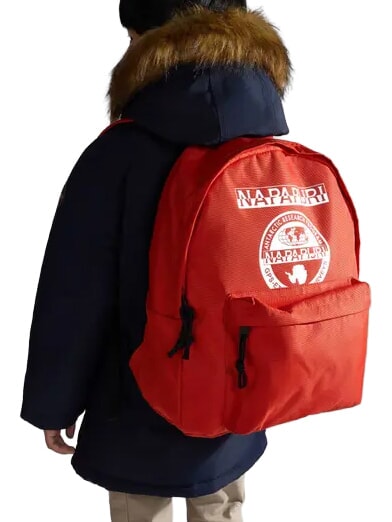 HAPPY DAYPACK 5 Zaino con tasca frontale e logo orange clay - Zaini Scuola & Tempo Libero