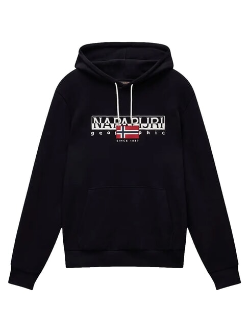 B-AYLMER Felpa con cappuccio black 041 - Felpe Uomo