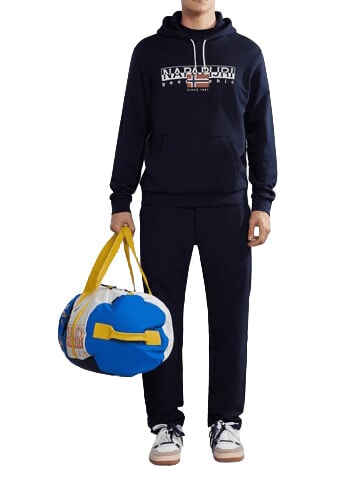 B-AYLMER Felpa con cappuccio blu marine - Felpe Uomo