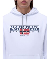NAPAPIJRI B-AYLMER Felpa con cappuccio Bright white - Felpe Uomo - 3