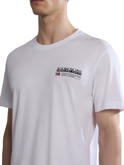 S-KASBA T-shirt a manica corta, puro cotone Bright white - T-shirt Uomo