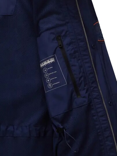 A-RIVALTO FIELD Giacca con cappuccio naval acade - Giacche Uomo