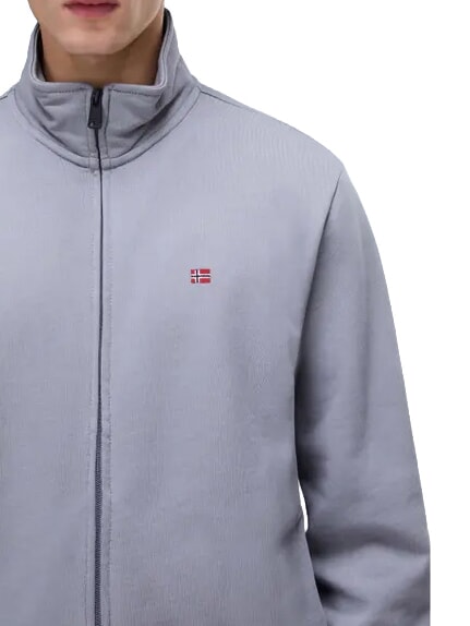 BALIS FZ SUM Felpa con zip shark skin - Felpe Uomo
