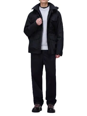 A-RIVALTO FIELD Giacca con cappuccio black beauty - Giacche Uomo