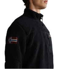NAPAPIJRI YUPIK FZ 3 Pile con zip e logo black 041 - Felpe Uomo - 4