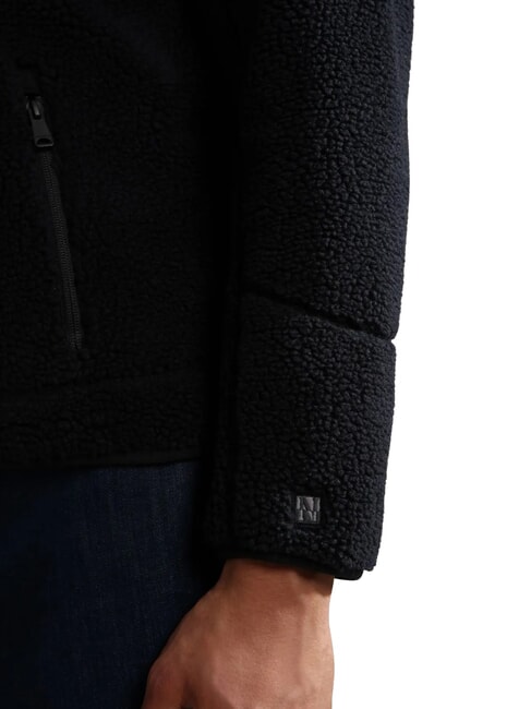 YUPIK FZ 3 Pile con zip e logo black 041 - Felpe Uomo