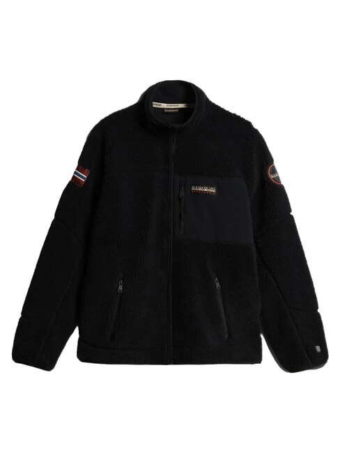 YUPIK FZ 3 Pile con zip e logo black 041 - Felpe Uomo