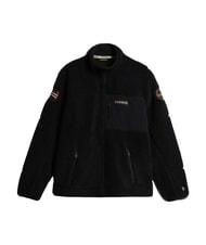 NAPAPIJRI YUPIK FZ 3 Pile con zip e logo black 041 - Felpe Uomo - 7
