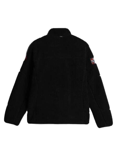 YUPIK FZ 3 Pile con zip e logo black 041 - Felpe Uomo