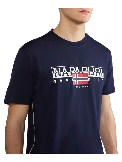 S-AYLMER T-Shirt in cotone blu marine - T-shirt Uomo