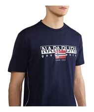 NAPAPIJRI S-AYLMER T-Shirt in cotone blu marine - T-shirt Uomo - 3