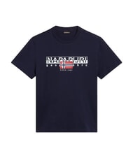 NAPAPIJRI S-AYLMER T-Shirt in cotone blu marine - T-shirt Uomo - 5