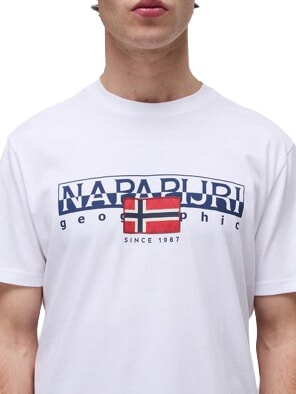 S-AYLMER T-Shirt in cotone Bright white - T-shirt Uomo