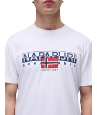 NAPAPIJRI S-AYLMER T-Shirt in cotone Bright white - T-shirt Uomo - 3