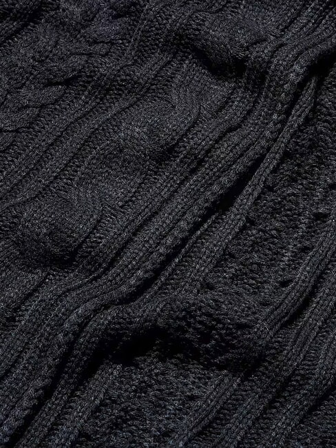 CABLE Sciarpa NERO - Sciarpe