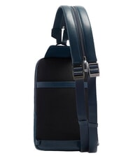 PIQUADRO VICTOR Zaino Monospalla in pelle blu - Zaini da lavoro porta PC - 2