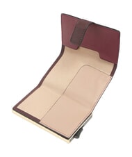 PIQUADRO CIRCLE Portacard in pelle bordeaux/rosa - Portafogli Uomo - 3