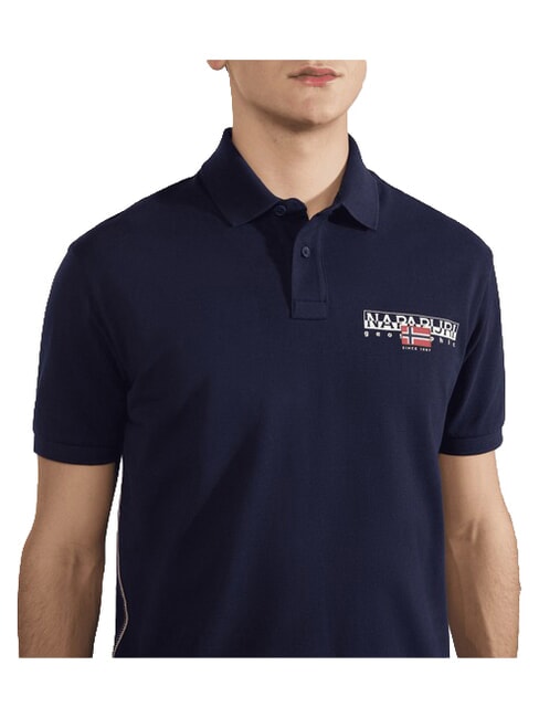 E-AYLMER Polo a maniche corte blu marine - Polo Uomo