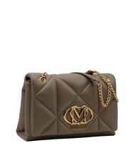 LOVE MOSCHINO EMBOSSED QUILTED Borsa a spalla sabbia - Borse Donna - 2