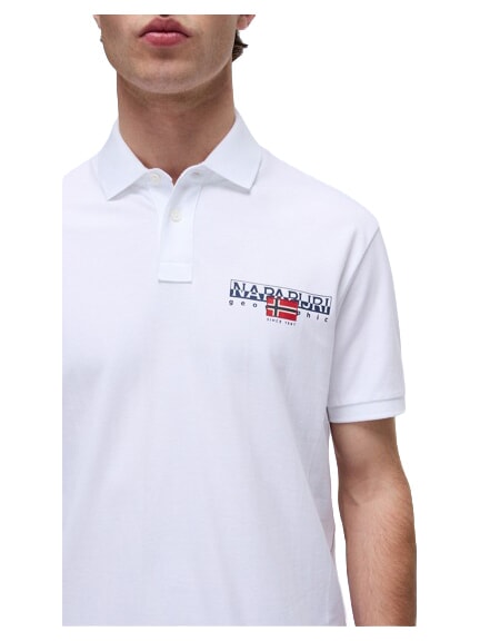 E-AYLMER Polo a maniche corte Bright white - Polo Uomo
