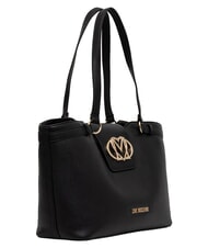 LOVE MOSCHINO OVAL FRIEZE Shopper con pochette Nero - Borse Donna - 3