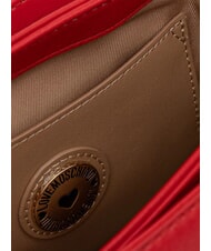LOVE MOSCHINO GILDED Borsa a spalla, con catena ROSSO - Borse Donna - 4