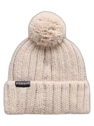 F-SEMIURY Cappello con risvolto e pon pon beige dimity - Cappelli
